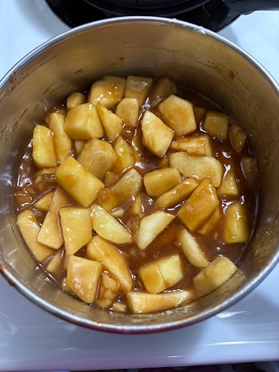 With some brown sugar, lemon juice and butter these humble apples are transformed into something so sweet.