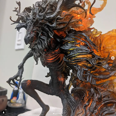 I sculpted and printed and painted this last year