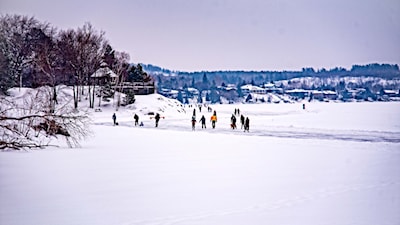 Bell Park, Ramsey Lake skate path, a winter adventure.