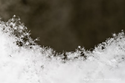 Snowflakes - ice crystals.