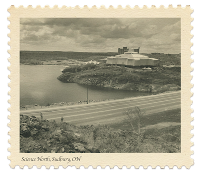 Science North before the boardwalk was built