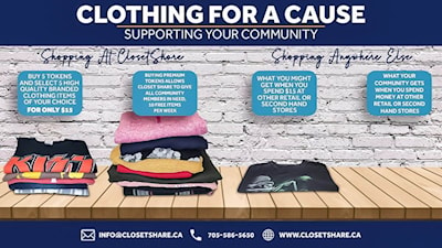 CLOTHING FOR A CAUSE – SUPPORTING YOUR COMMUNITY!