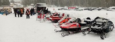 Vintage snowmobile show - Onaping Falls, Ontario 