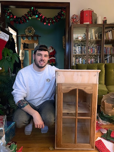 Christmas morning with my new little library