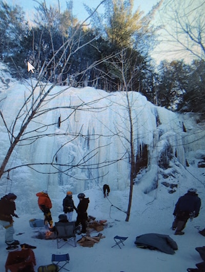 The ice wall mid winter