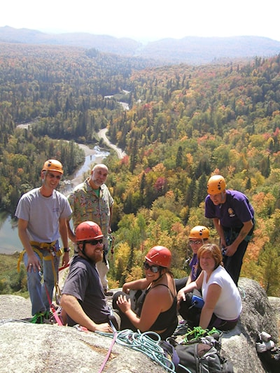 Team Rock on Summit of Oxbow Wall