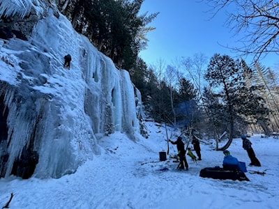 on the ice