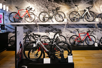 Various midlevel and endurance bikes