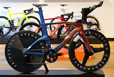 Pinarello Time Trial bike, for races against the clock.