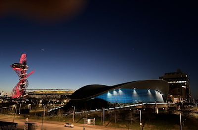 Olympic Site at dusk. 