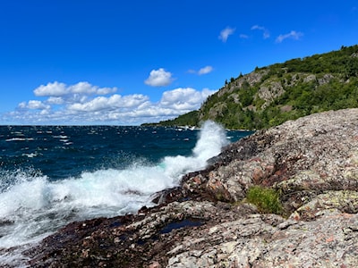 Waves rolling in