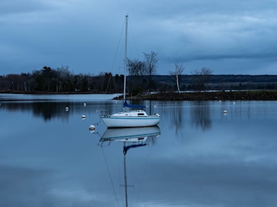 Lone sailboat